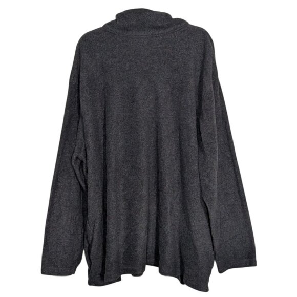 Vintage Disney Pooh 1/4 Zip Sweater Womens Size 2X Gray Embroidered Fleece - Picture 7 of 10